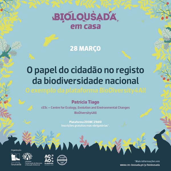 O papel do cidadão no registo da biodiversidade nacional