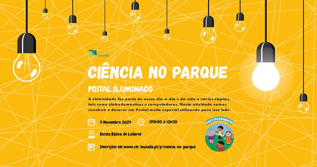 Ciência no Parque - Postal Iluminado