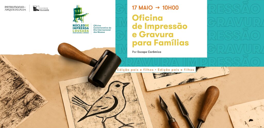 Oficina de Impressão e Gravura para Famílias