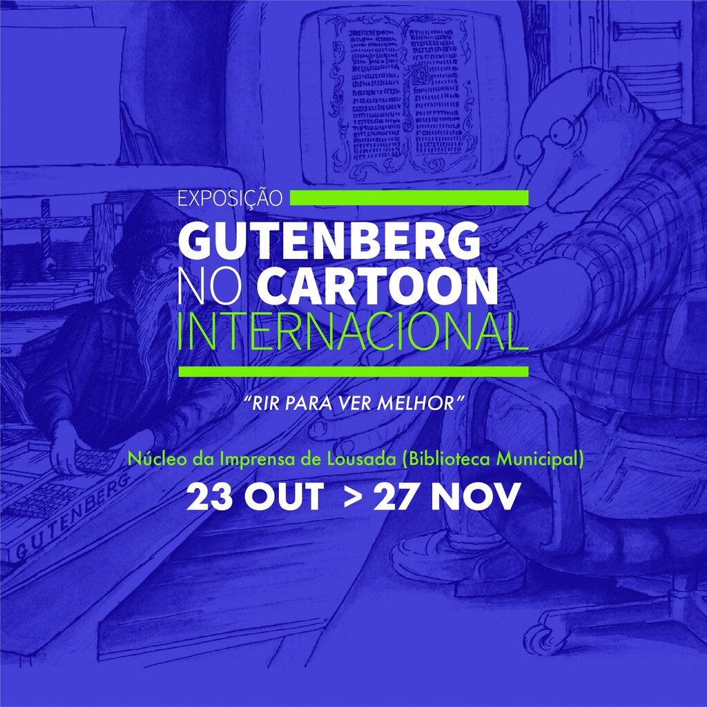 Exposição Gutenberg no Cartoon Internacional 