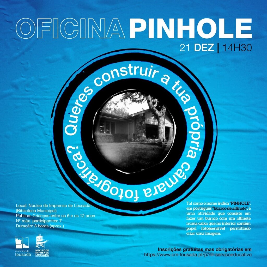 Oficina PinHole na segunda-feira