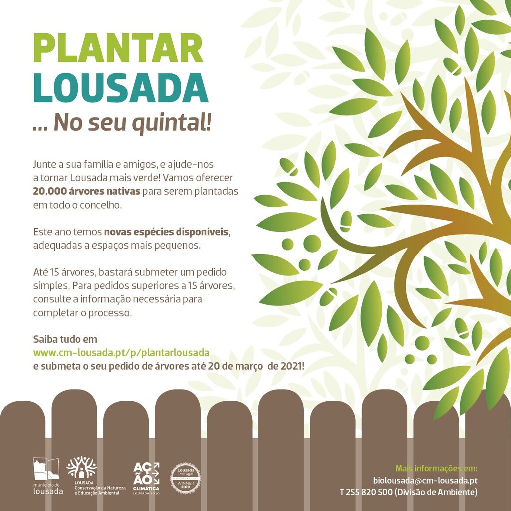 Plantar Lousada... No seu quintal