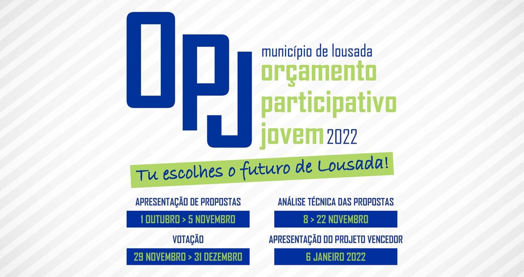 Orçamento Participativo Jovem 2022 - Apresentação de Propostas
