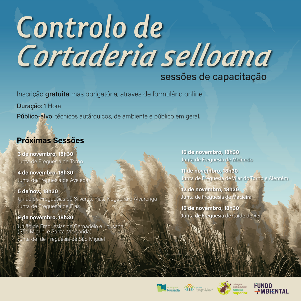 Controlo da erva-das-pampas - Sessões de Capacitação