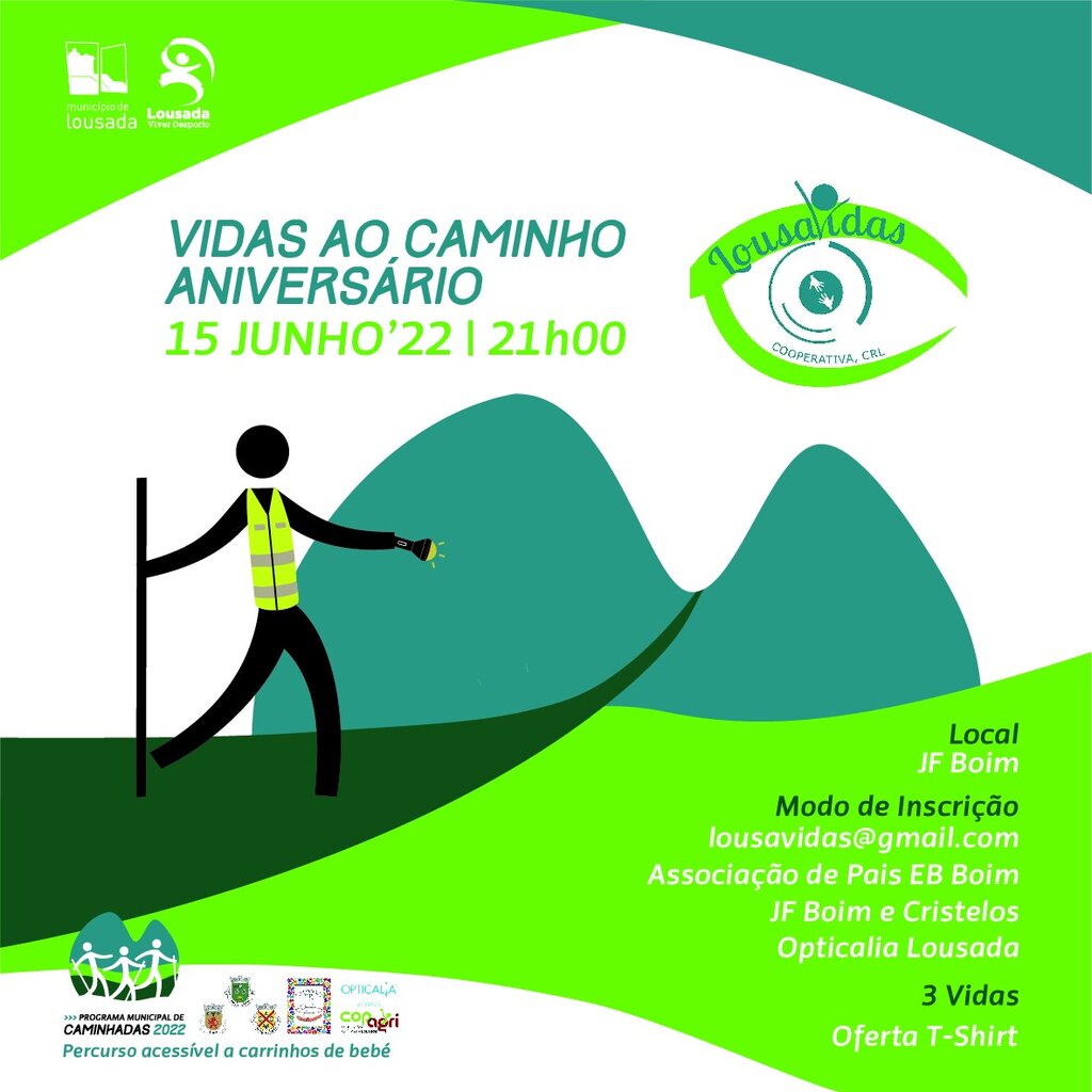 Caminhada "Vidas ao Caminho - Aniversário"