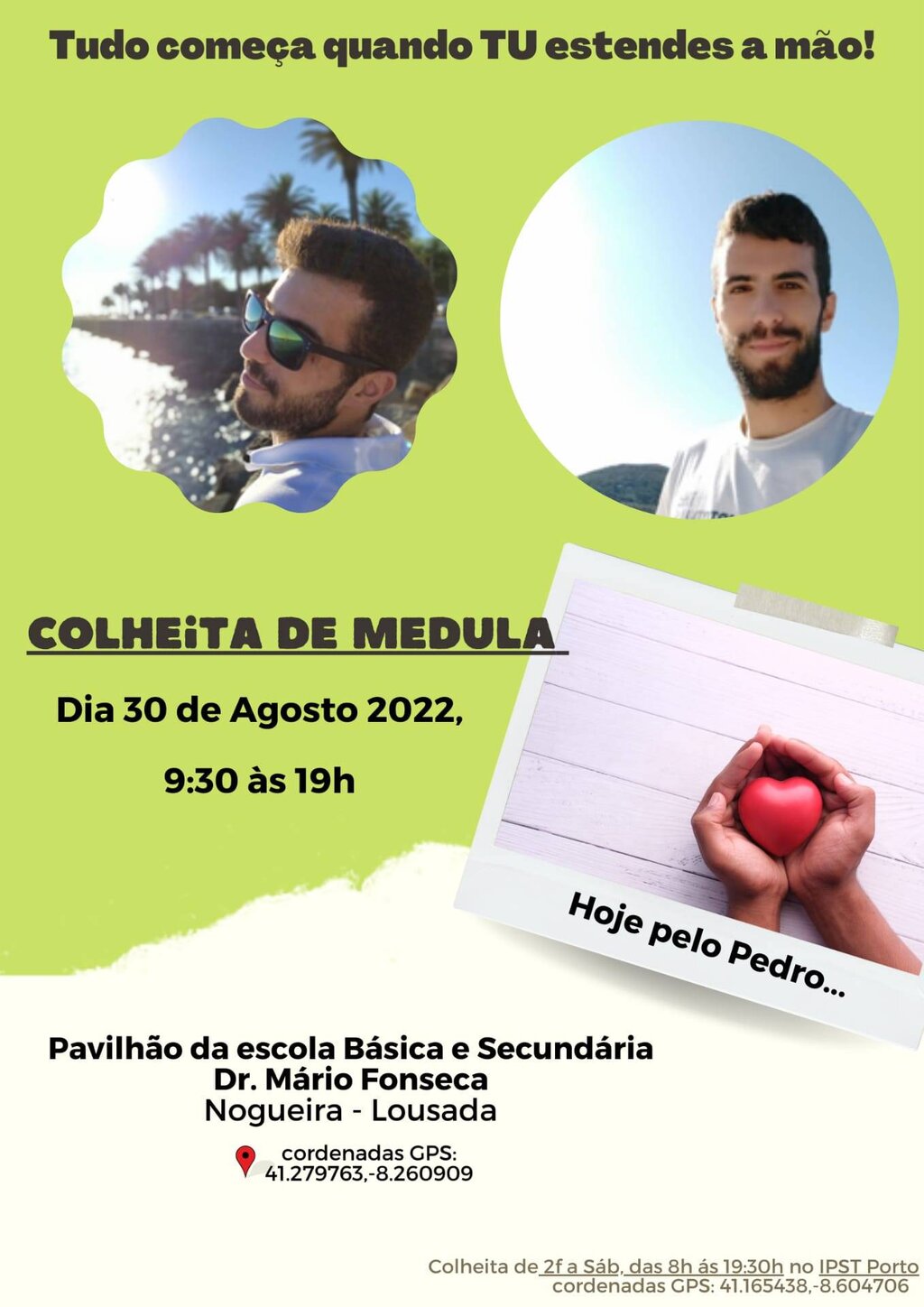 Colheita para doação de Medula para jovem Lousadense
