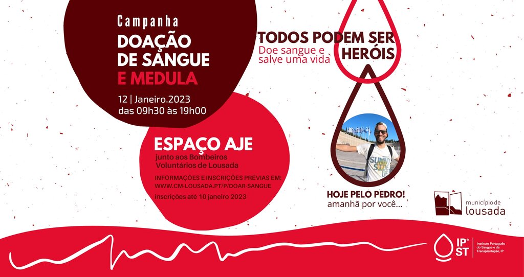 Doação de Sangue e Medula para jovem Lousadense
