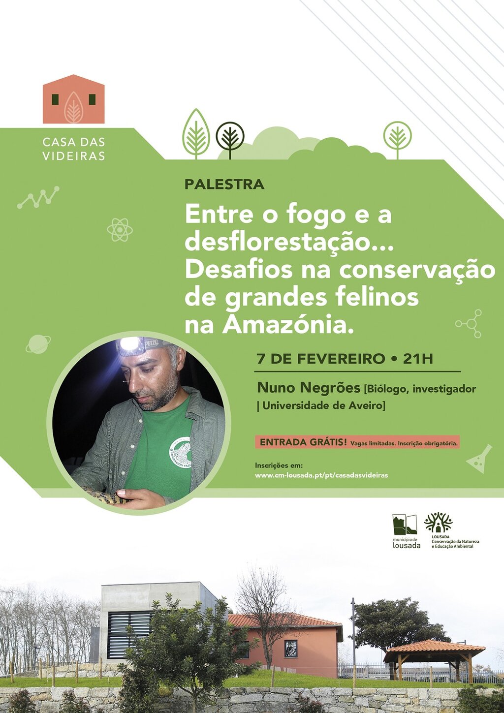 Entre o fogo e a desflorestação... Desafios da conservação de grande felinos na Amazónia 