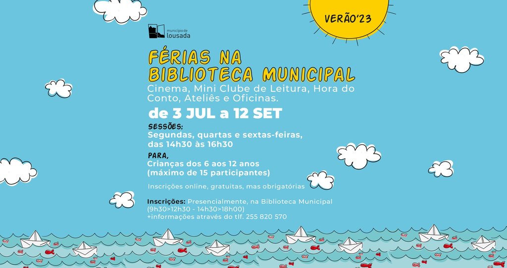 Férias na Biblioteca - Verão 2023