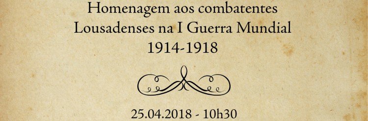 Homenagem aos combatentes da I Guerra Mundial