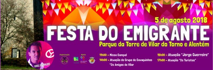 Festa do Emigrante no dia 5 de agosto