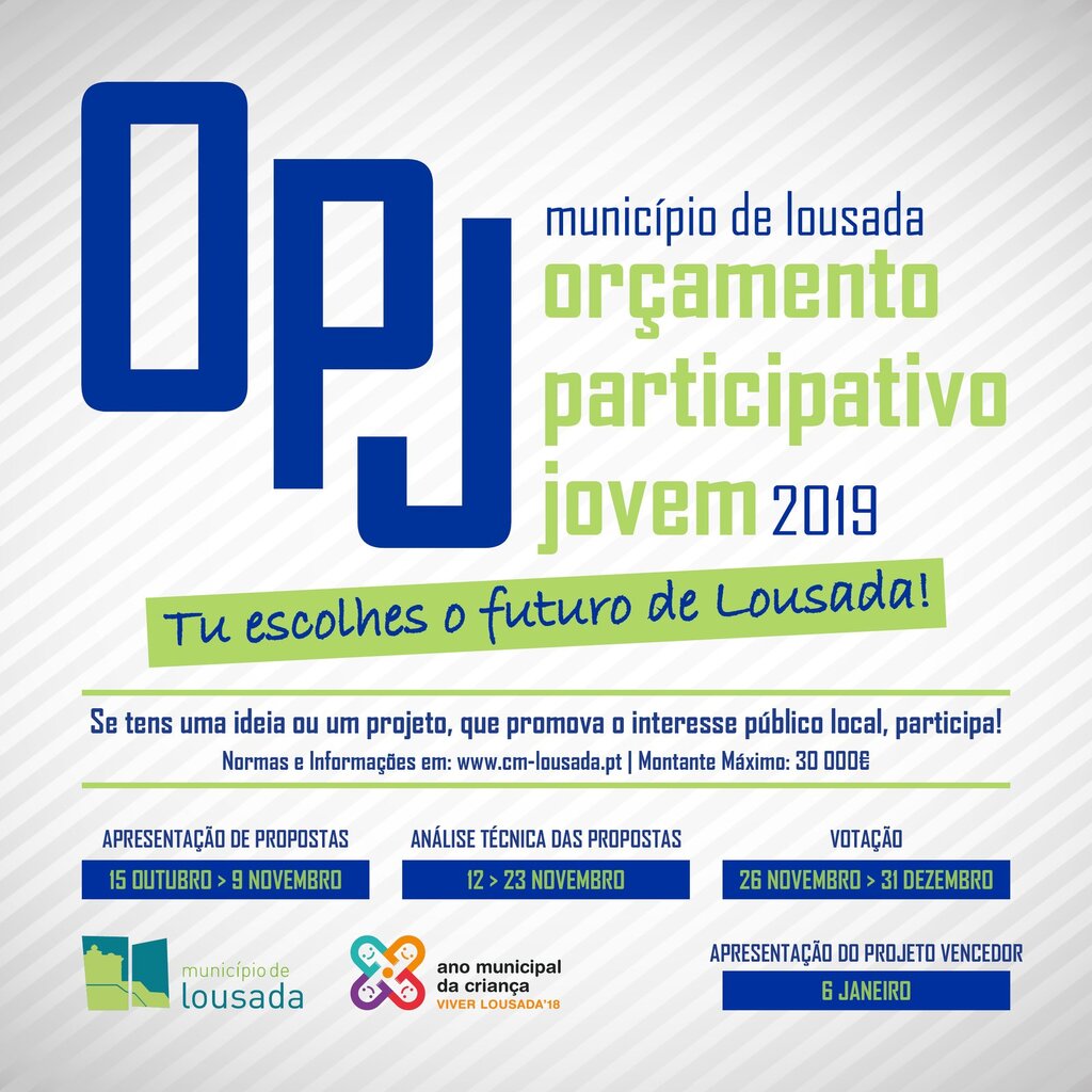 Orçamento Participativo Jovem de Lousada com 30 mil euros