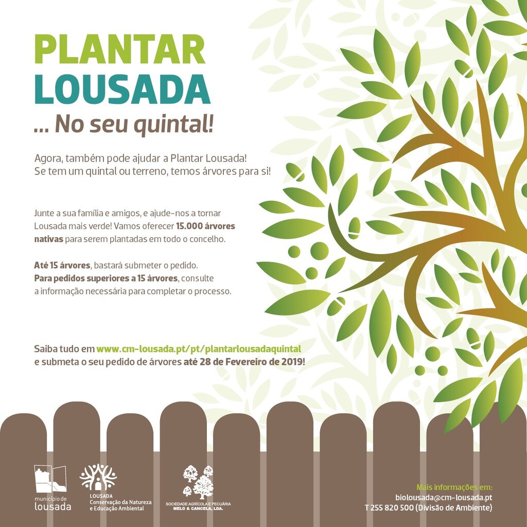 Plantar Lousada no seu Quintal prolonga-se até final de fevereiro
