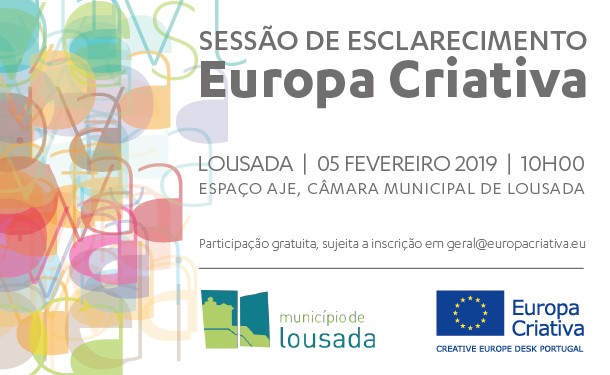 Programa Europa Criativa no dia 5 de fevereiro