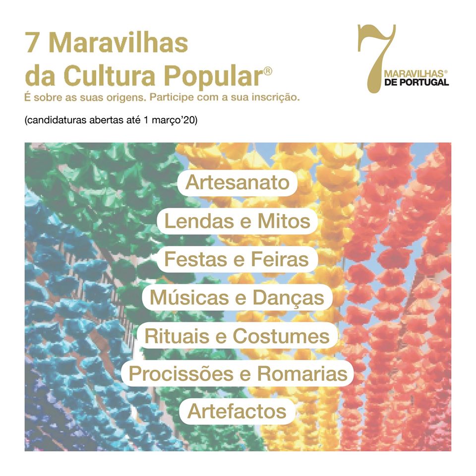Abertas candidaturas para as “7 Maravilhas da Cultura Popular”