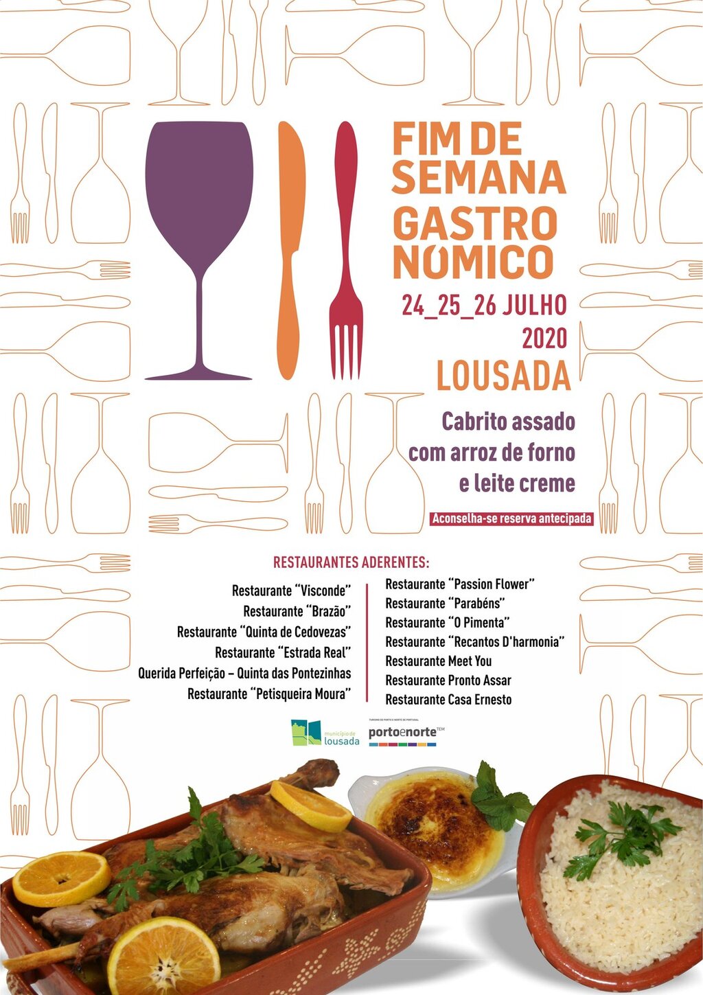 Fim de Semana Gastronómico dias 24, 25 e 26 de julho