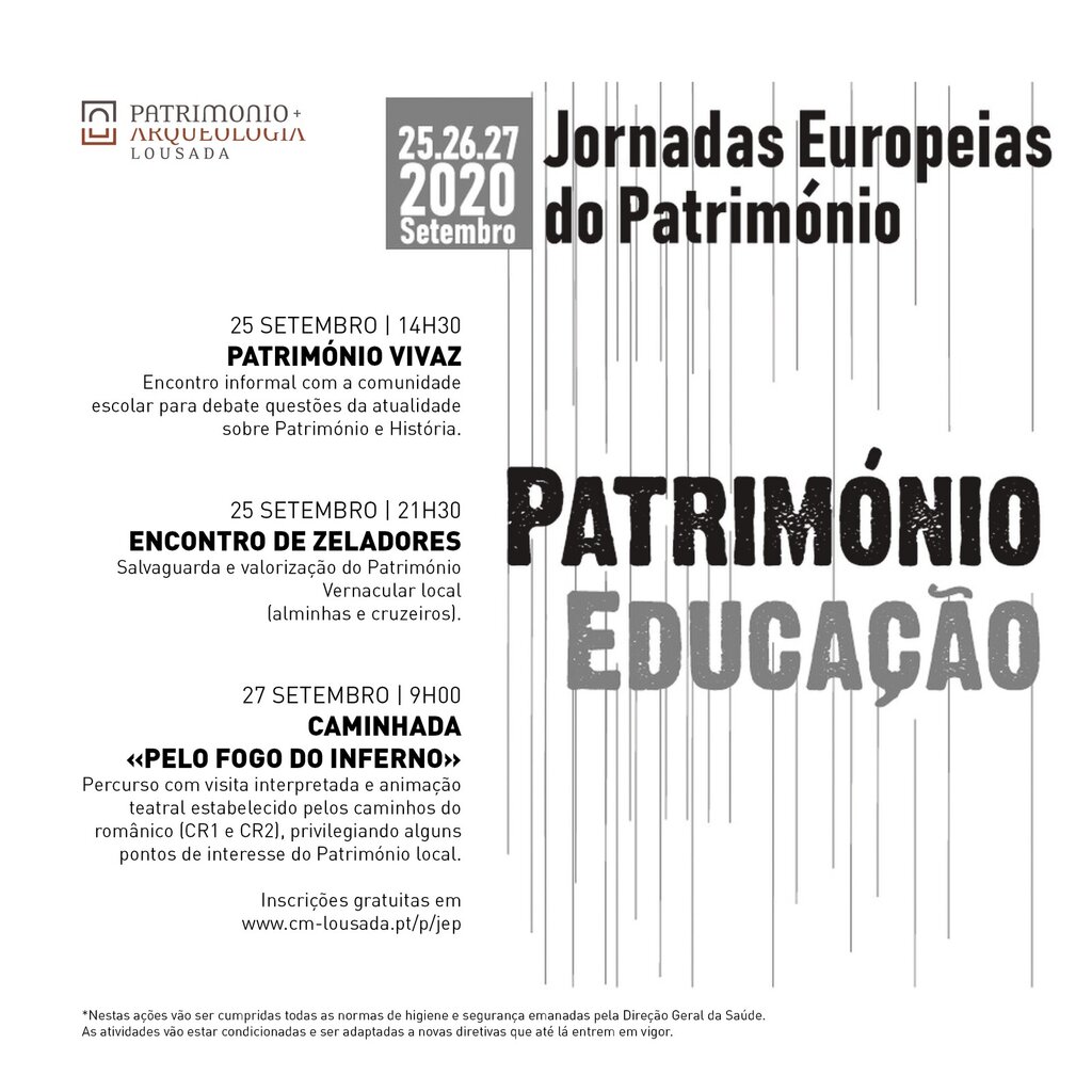Jornadas Europeias do Património em setembro