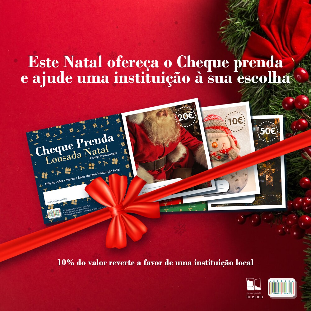 Cheque Prenda Lousada Natal para dinamizar economia local