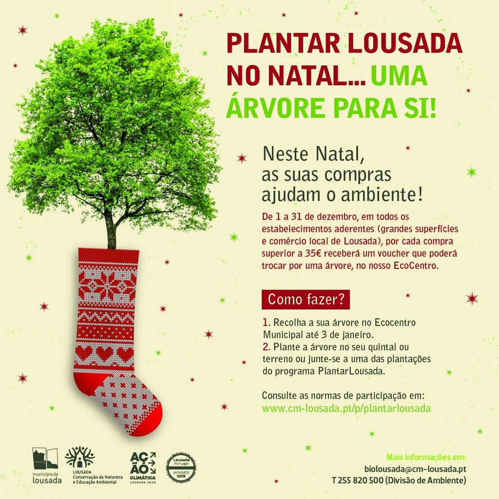 Campanha Plantar Lousada no Natal termina dia 31