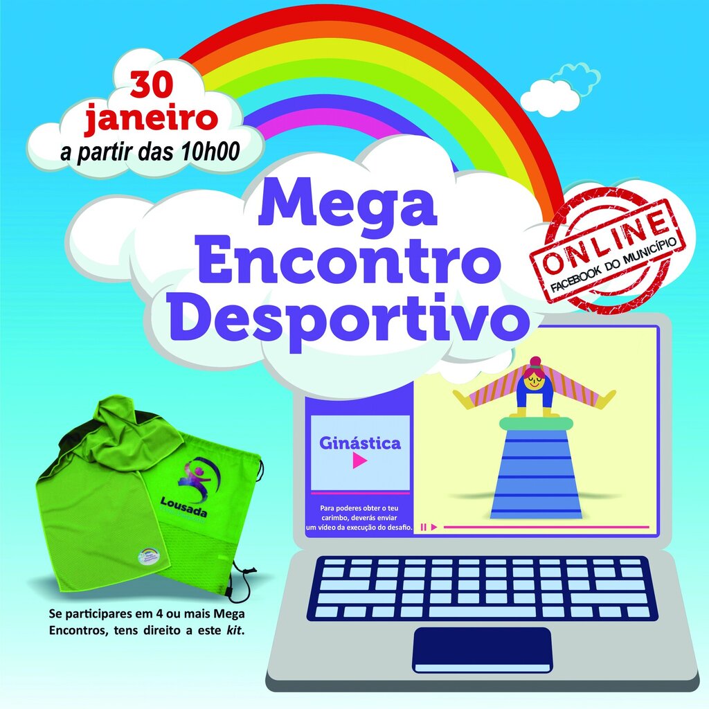 Mega Encontro Desportivo online no sábado