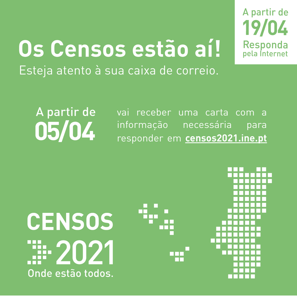 Censos 2021 a partir de 5 de abril