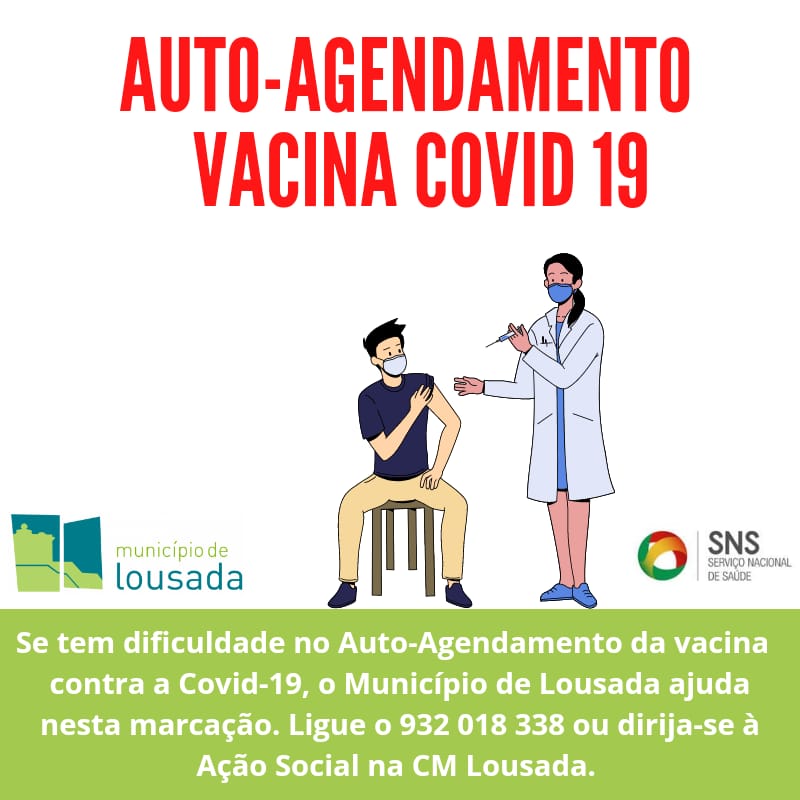Apoio no auto-agendamento para vacinação