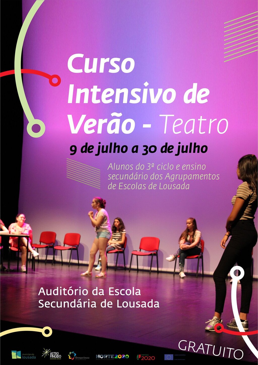 Curso Intensivo de Verão de teatro 