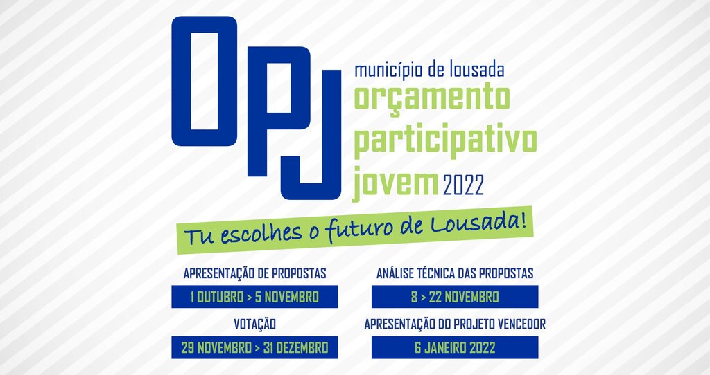 Candidaturas para o OPJ 2022 estão abertas