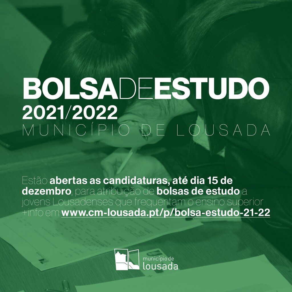 Candidaturas abertas para Bolsas de Estudo