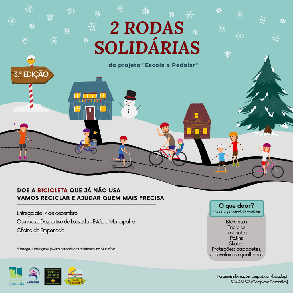 Campanha 2 Rodas Solidárias até amanhã
