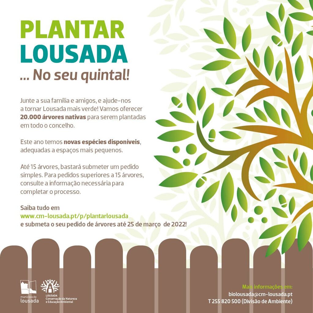 Plantar Lousada no seu Quintal