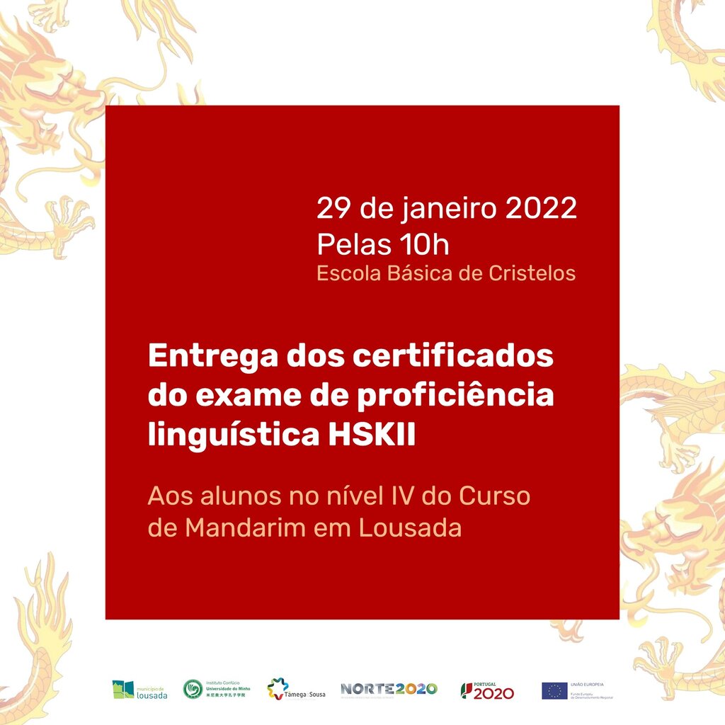 Entrega de diplomas a alunos de Mandarim