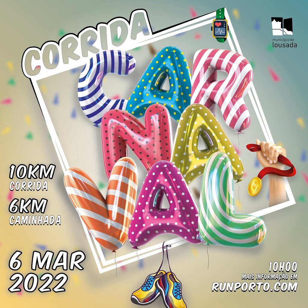 Corrida de Carnaval no dia 6 de março