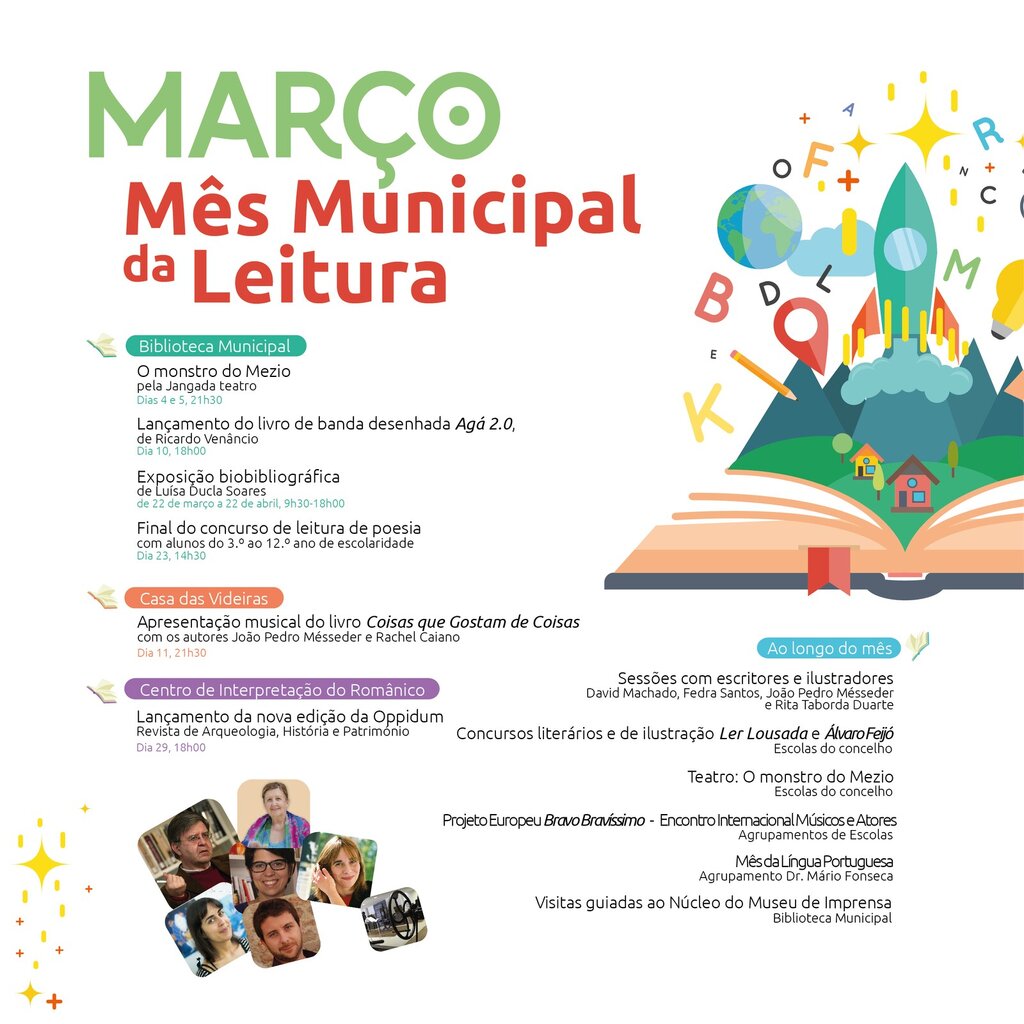 Março é Mês da Leitura em Lousada