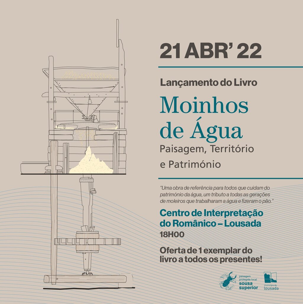 Apresentação de livro sobre moinhos