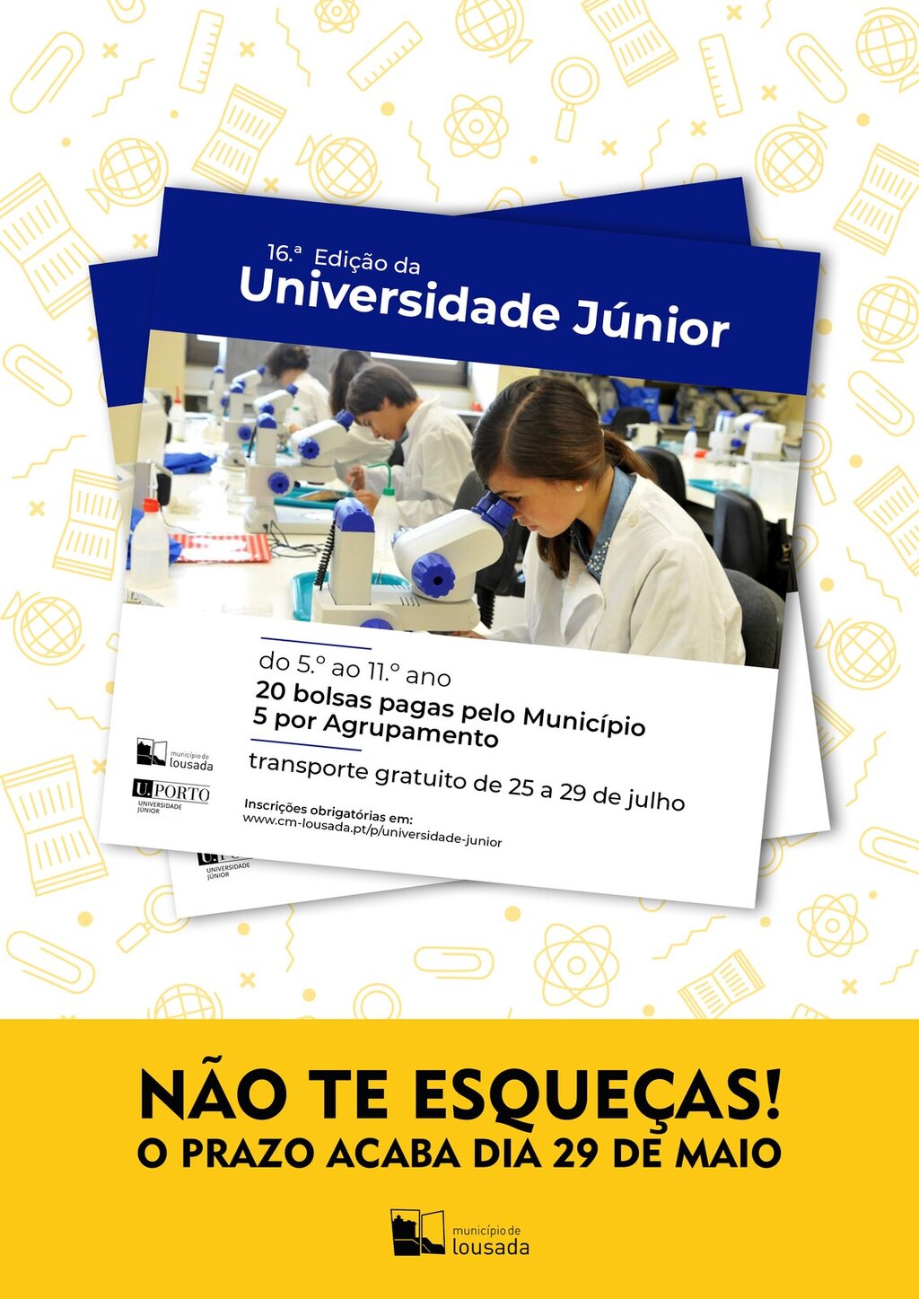 Alunos na Universidade Júnior