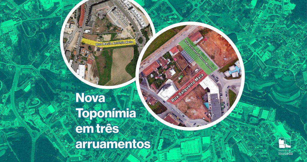 Atribuição de toponímia a novas vias