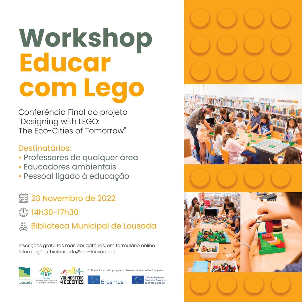 ‘Educar com Lego’ no dia 23 de novembro