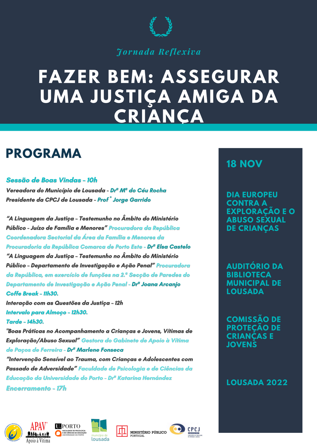 Jornada Reflexiva sobre a exploração e o abuso sexual de crianças