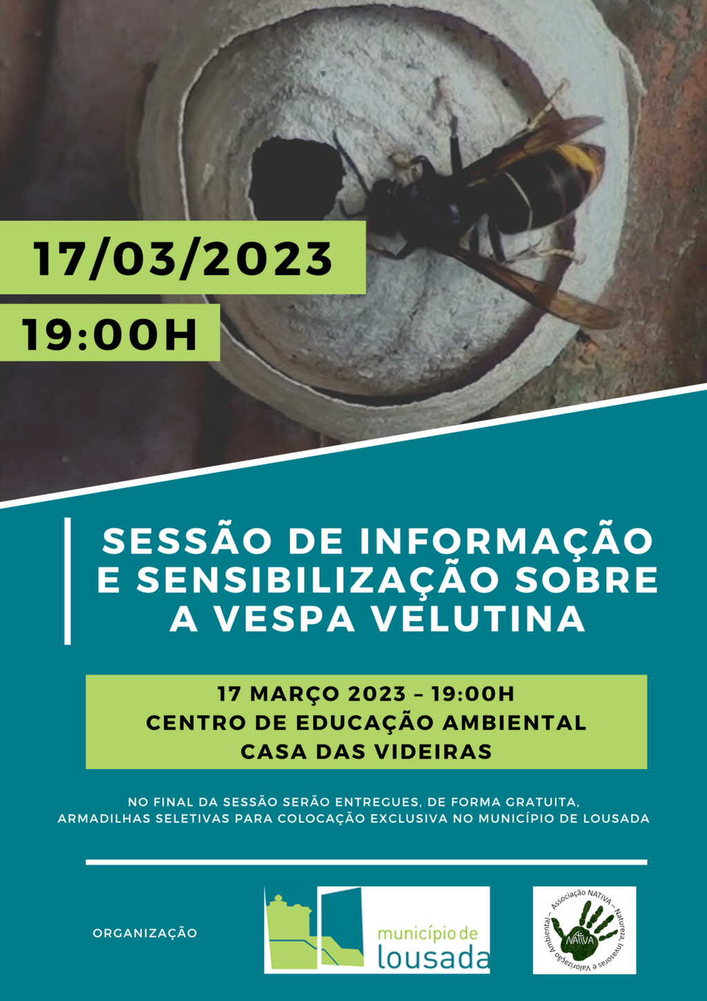 Sessão de Informação e Sensibilização sobre a Vespa Velutina