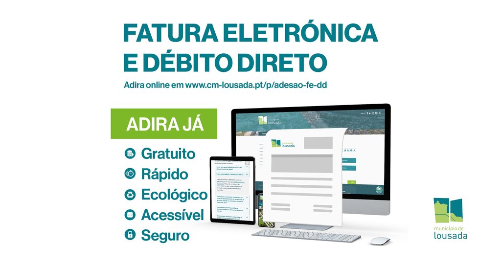 Adesão à Fatura Eletrónica e Debito Direto