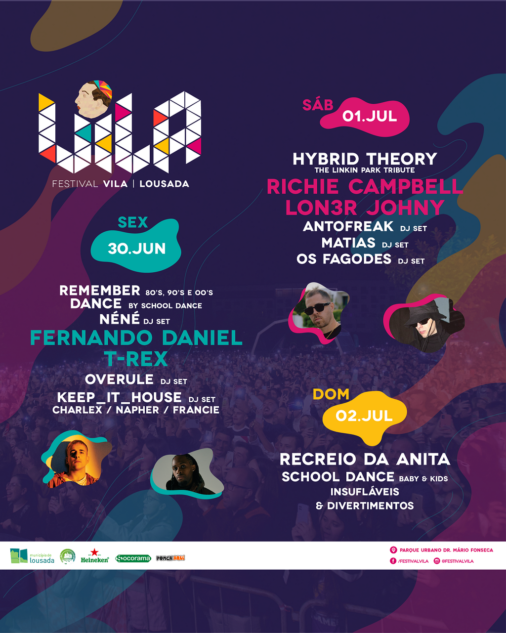 Festival Vila de sexta a domingo