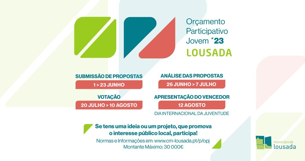 Votações para Orçamento Participativo Jovem até dia 10