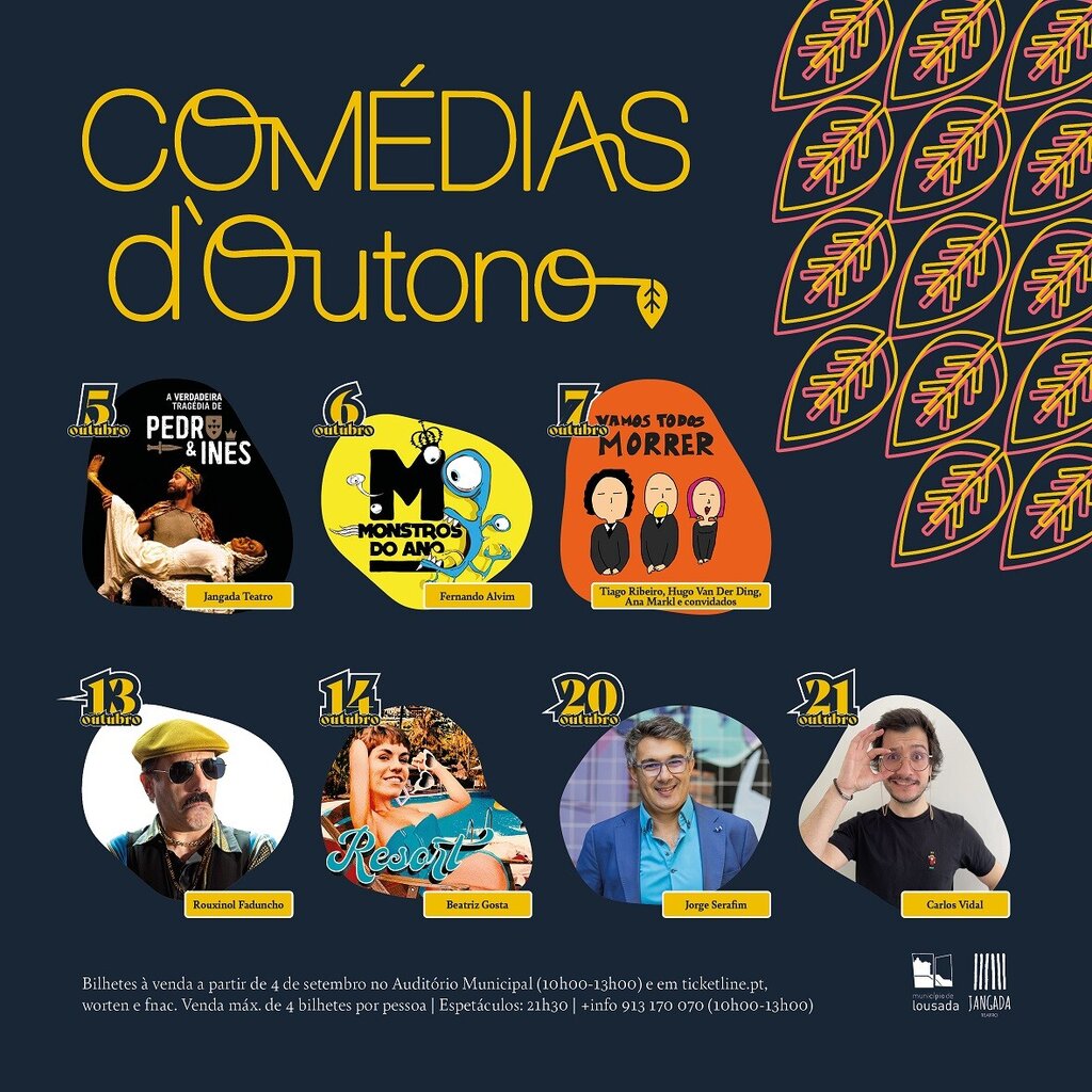 Comédias d´Outono a partir de 5 de outubro