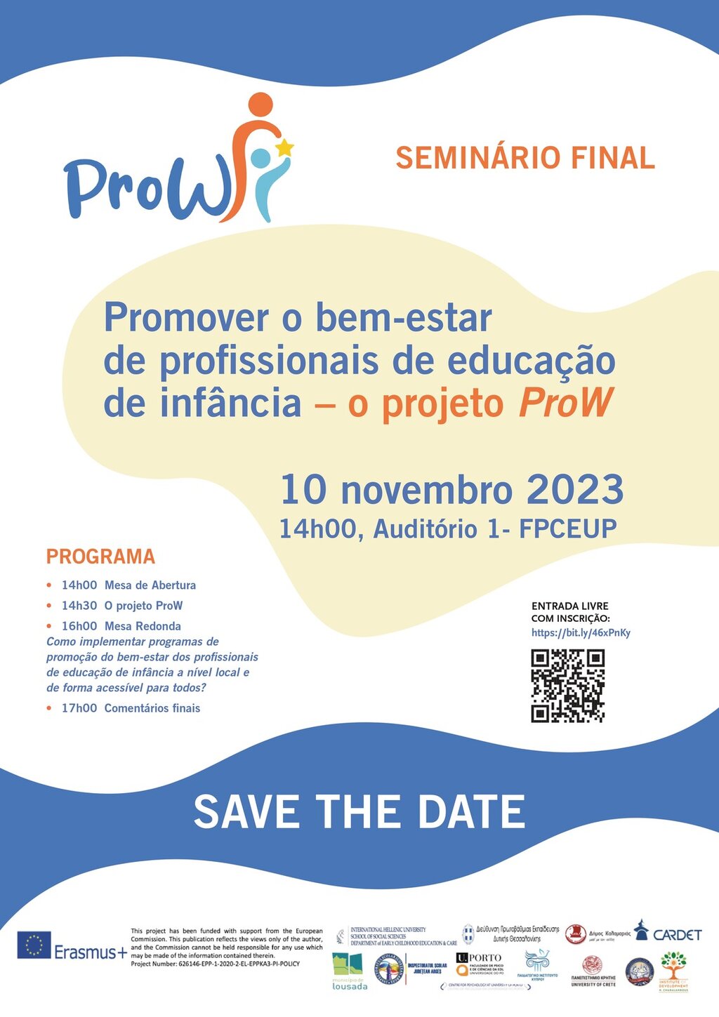 Seminário Final do projeto ProW na sexta-feira