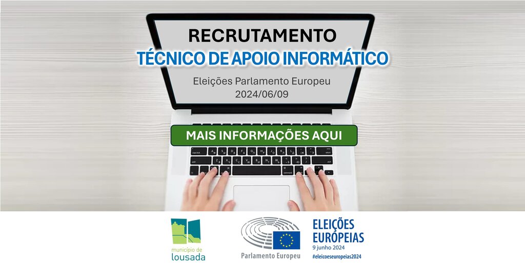 Recrutamento de Técnicos para Apoio Informático às Eleições para o Parlamento Europeu