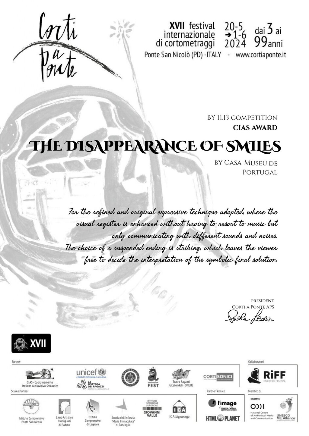 “O Sumiço dos Sorrisos” com prémio internacional 