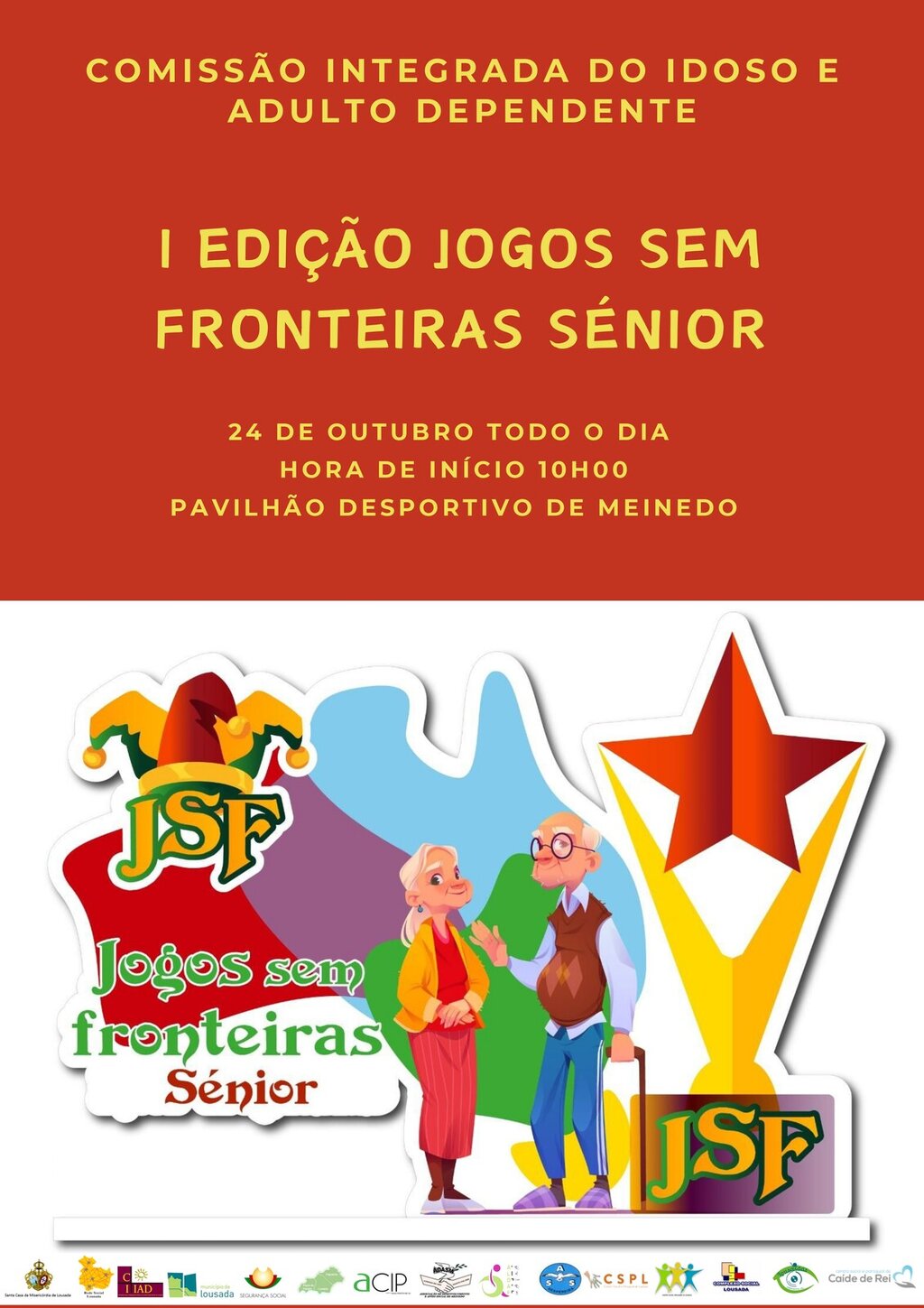 Jogos Sem Fronteiras Sénior no dia 24 de outubro