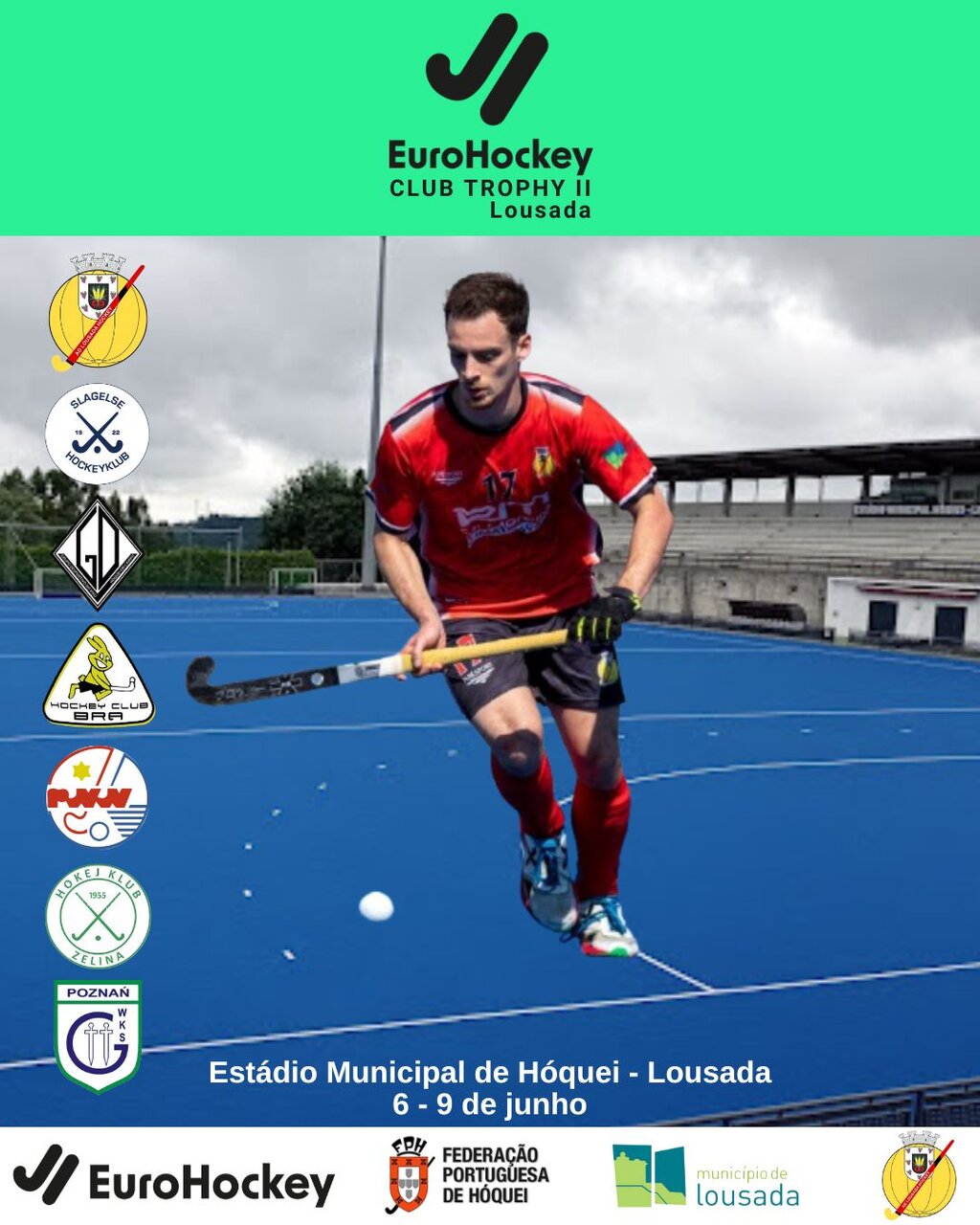 EuroHockey no Estádio Municipal durante o fim de semana