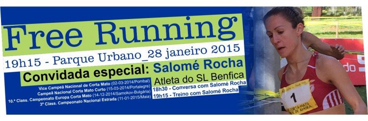 Free Running no dia 28 com Salomé Rocha